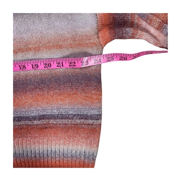 Forever 21 Plus Ombre Stripe Balloon Sleeve V-Neck Sweater 3X - Picture 6 of 7